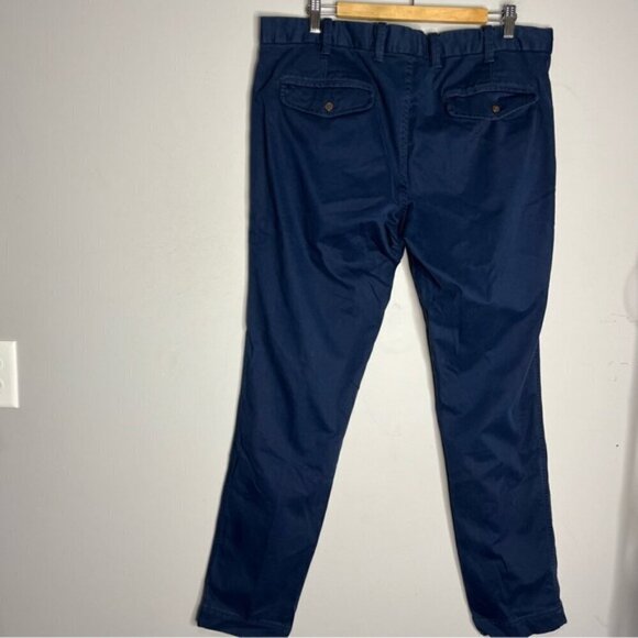 GAP Navy Blue Slim Cozy Stretch Twill Khakis, size 36x32 - Picture 5 of 9